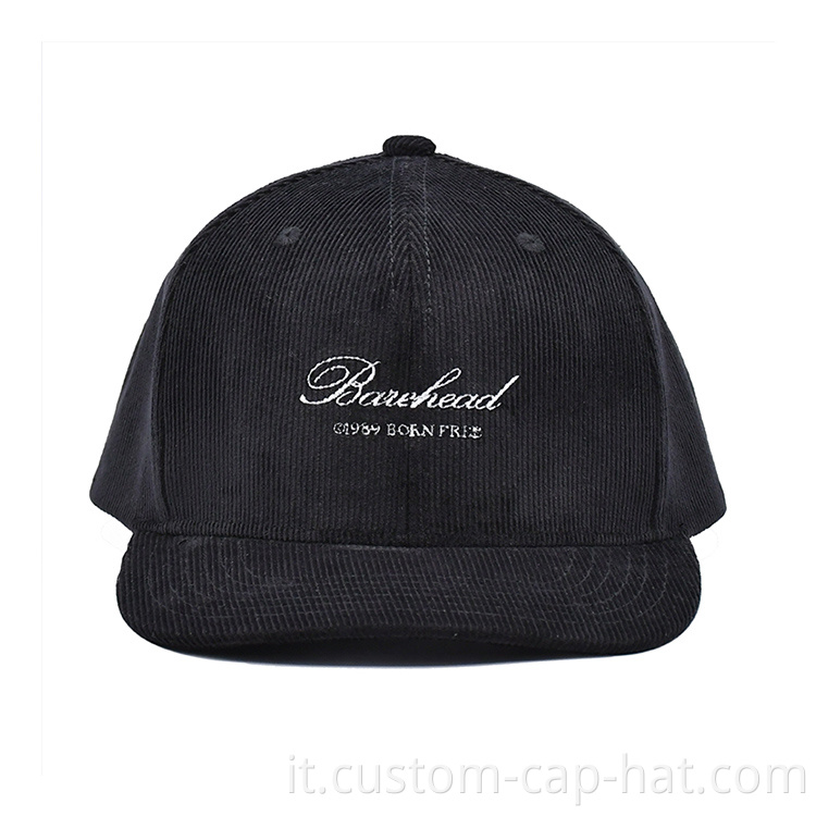 Black Corduroy Hat